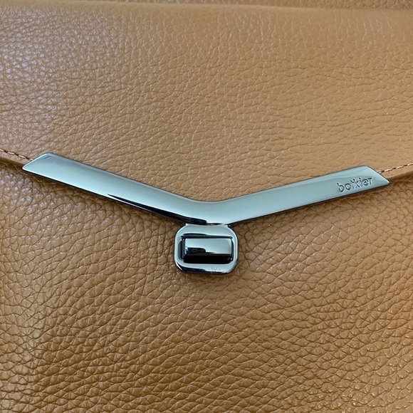 Botkier Coffee and Gunmetal Valentina Leather Crossbody Bag - Picture 16 of 17